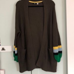 Oversized Balloon Sleeve Cardigan